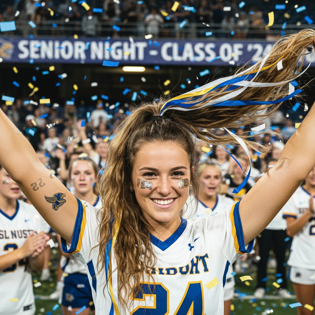 Flowing Locks with Ribbon Accents