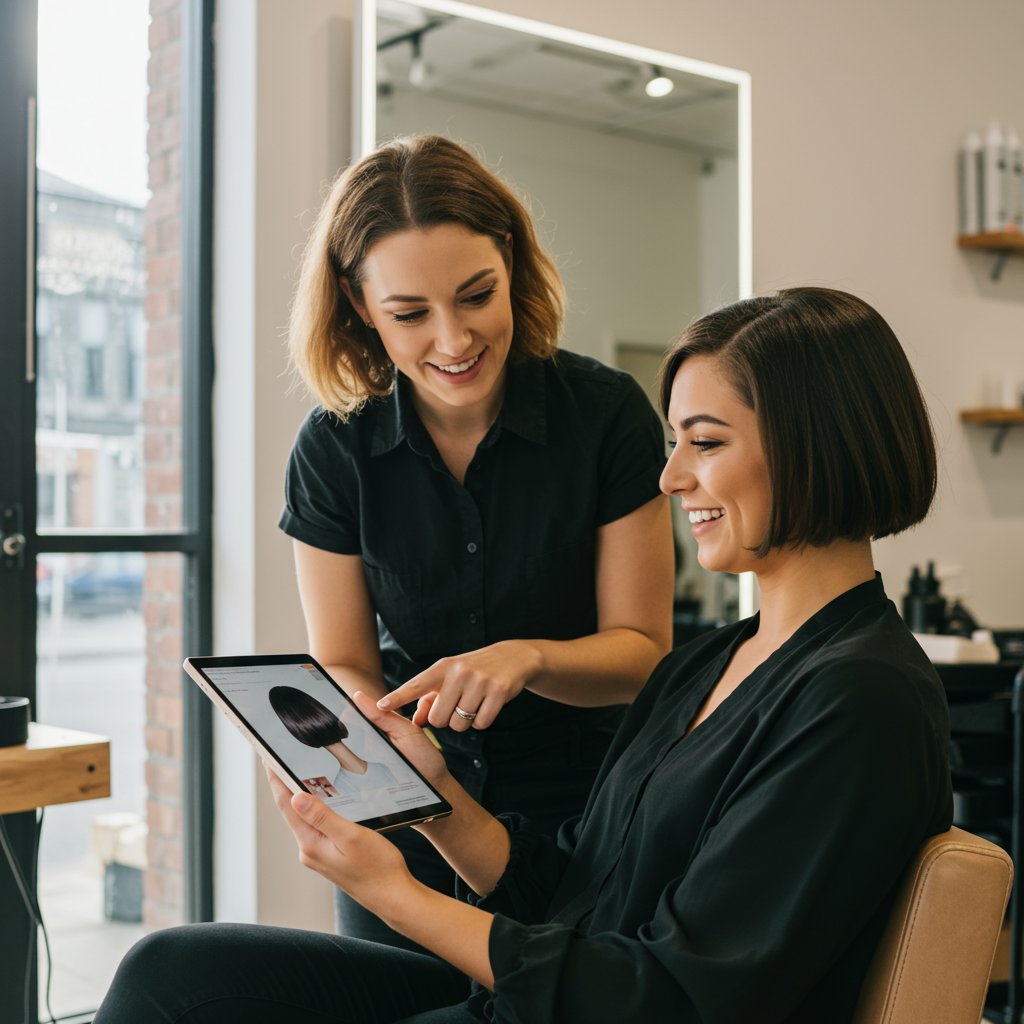 Stylist-And-Client-Consultation-With-Tablet