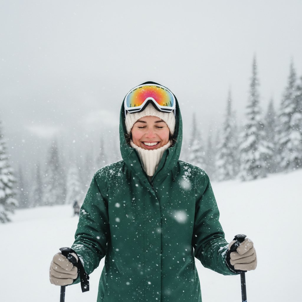 Tucked-In Turtle Neck Style