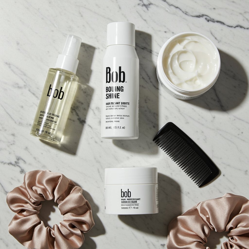 Flat Lay Of Bob Haircare Products