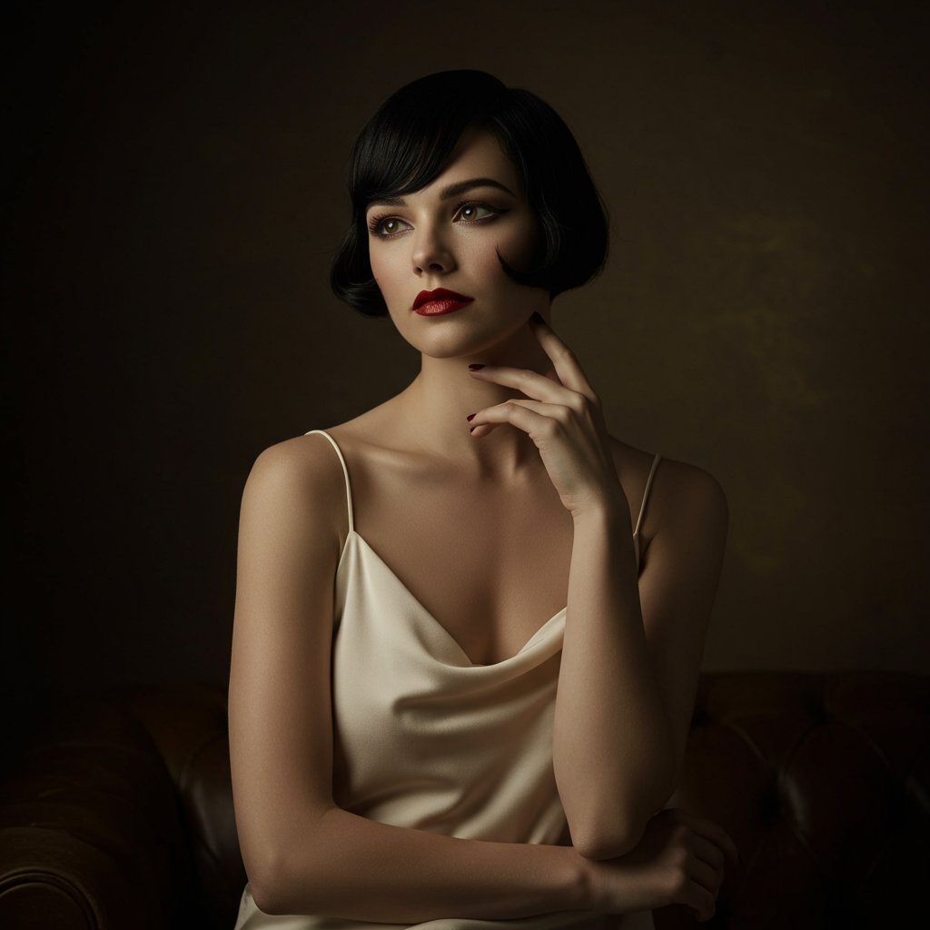 Modern Woman With Classic 1920S Bob Style
