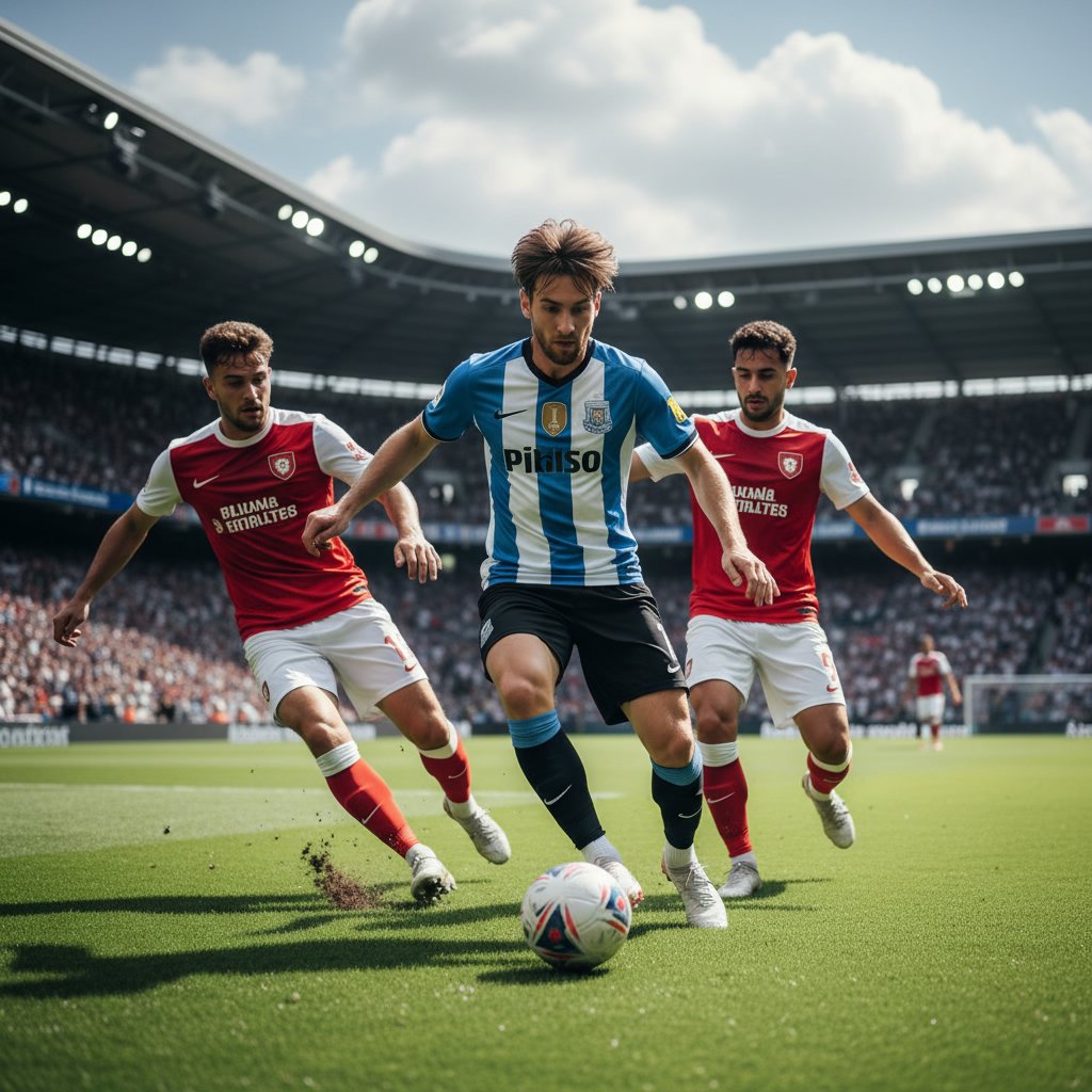 Messi's Signature Side-Swept Style