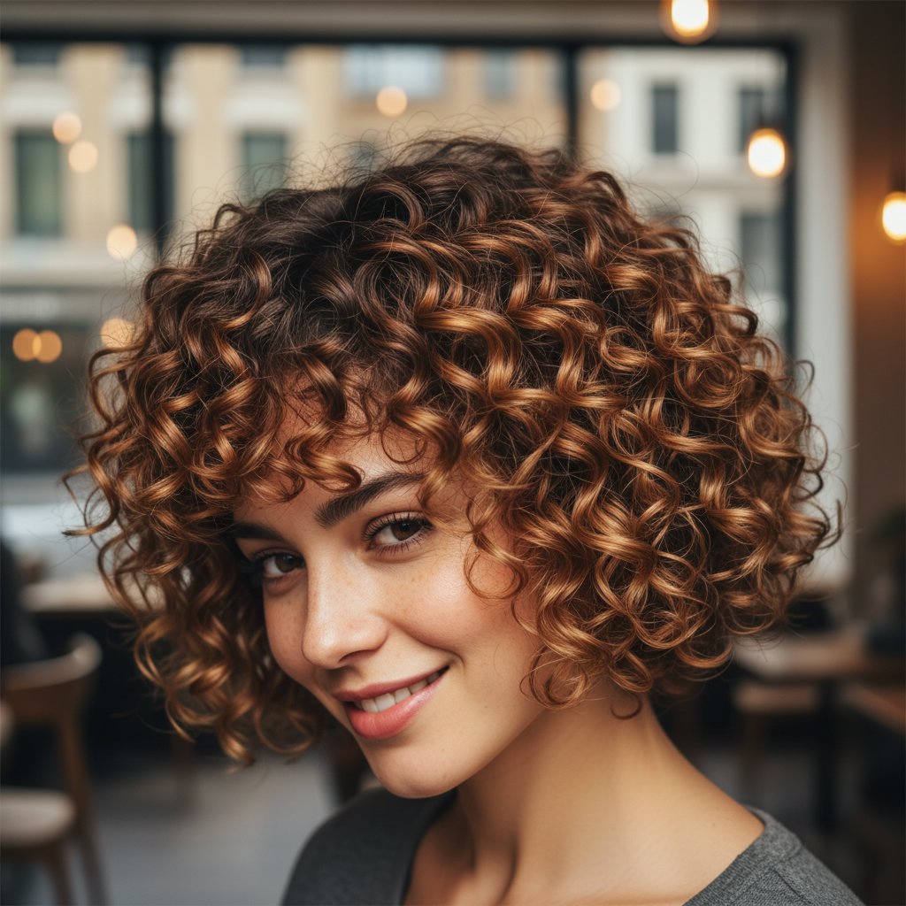 Bob with Bouncy Curls