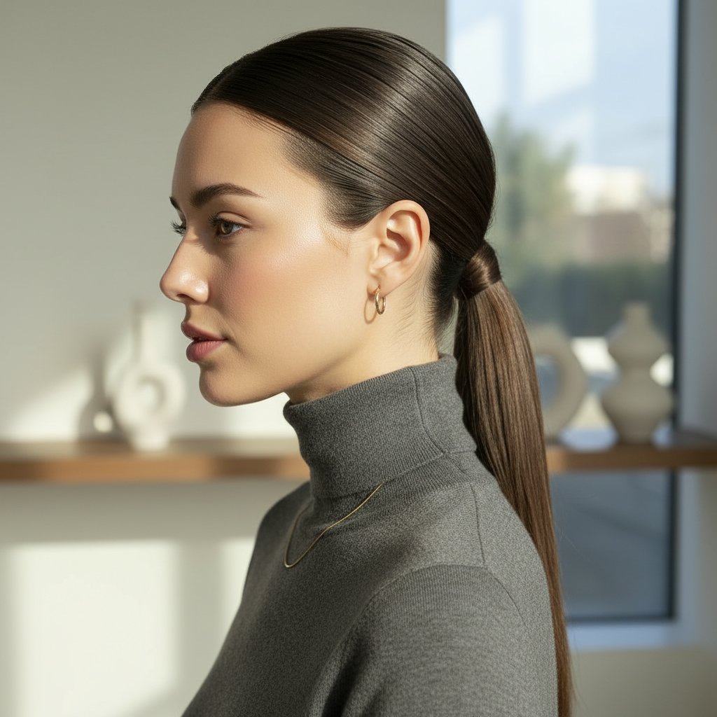 Sleek Low Ponytail