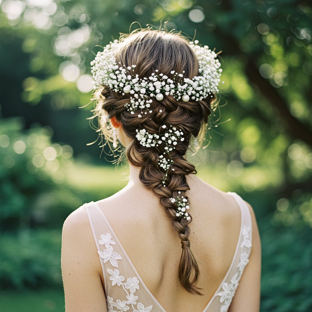 Bride With Regal Crown Braid