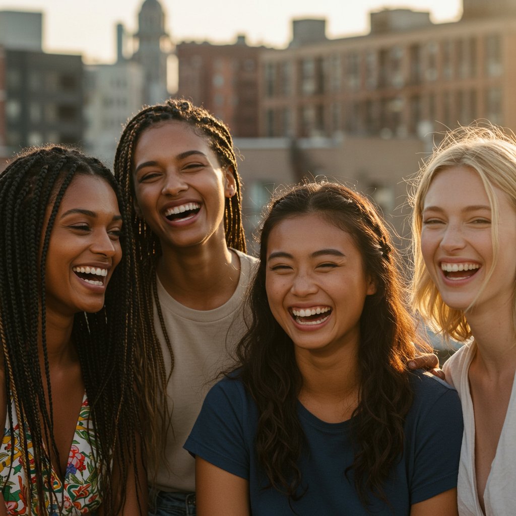 Diverse Women With Braided Hairstyles