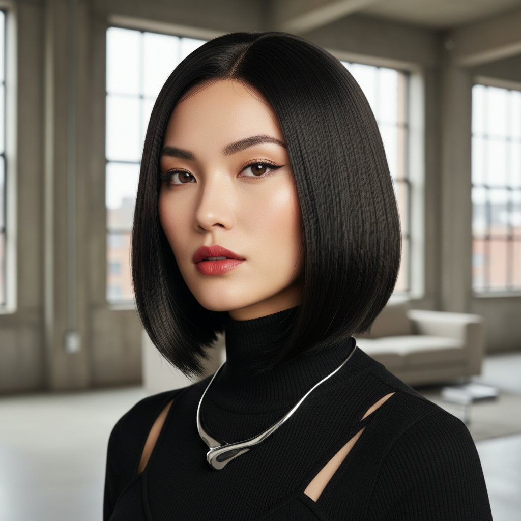 Chic Shoulder-Length Cut