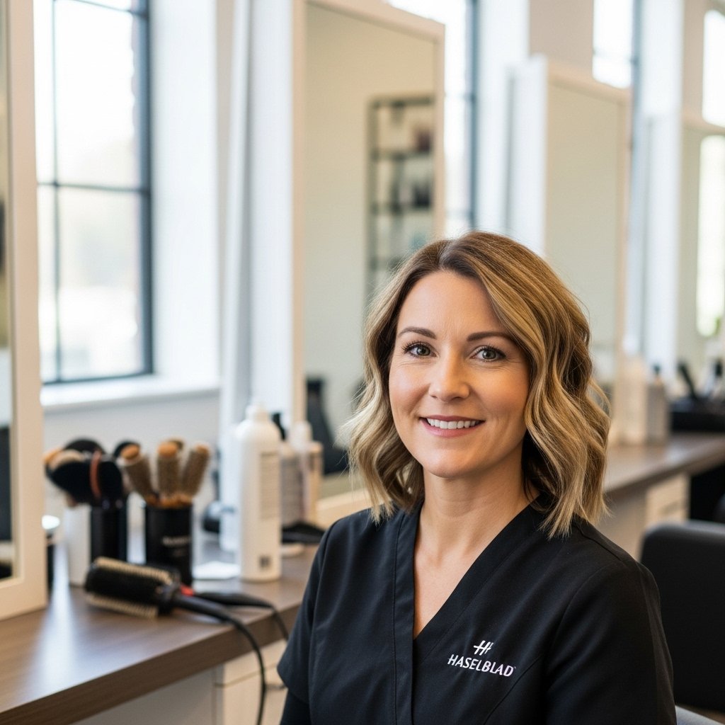 Professional-Hairstylist-Portrait-In-Salon