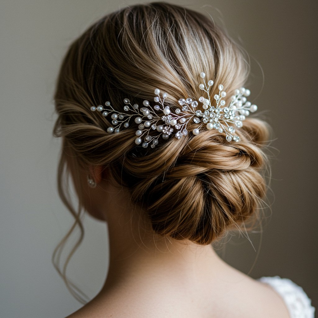 Bride-With-Jeweled-Hair-Vine-In-Updo
