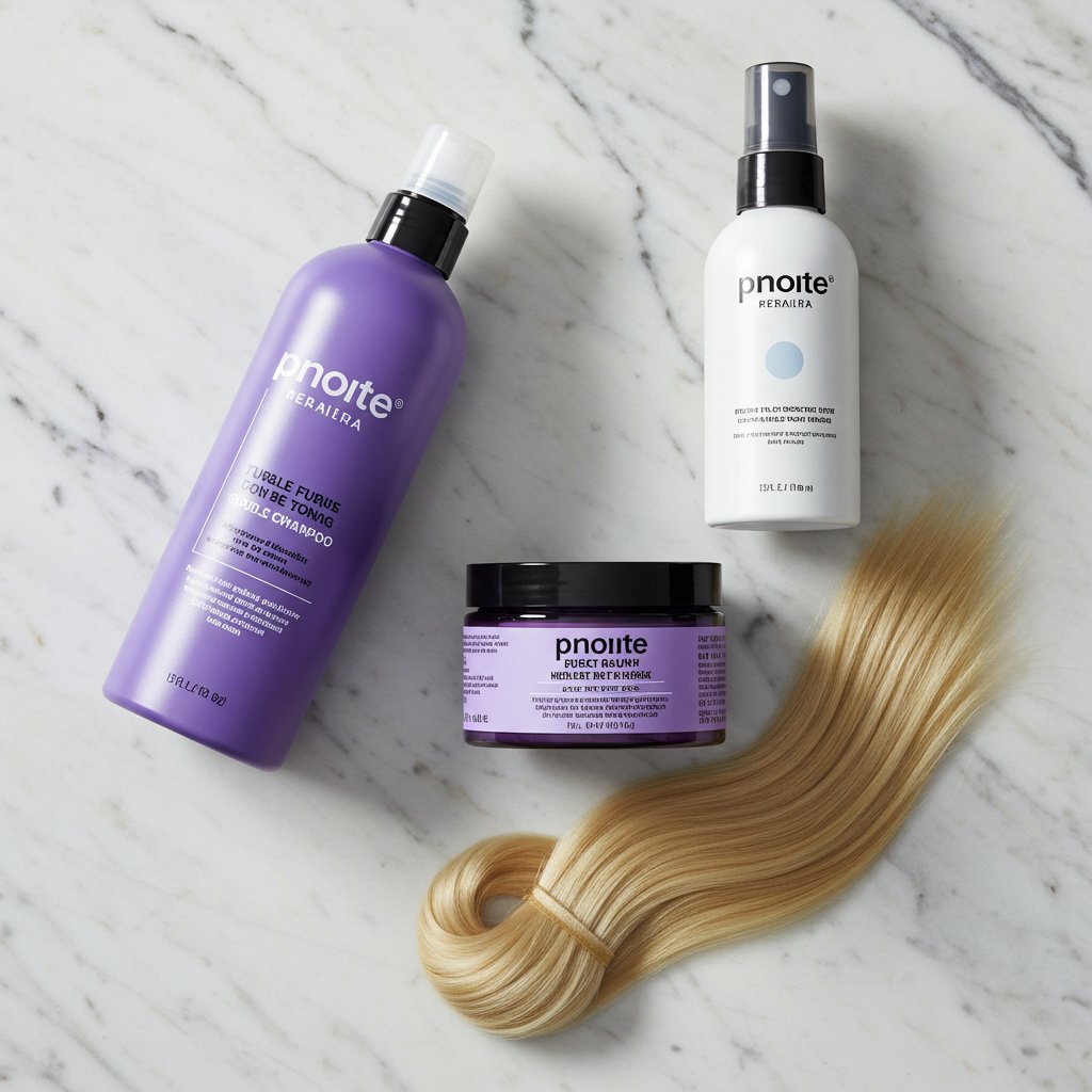 Money Piece Haircare Products Flat Lay