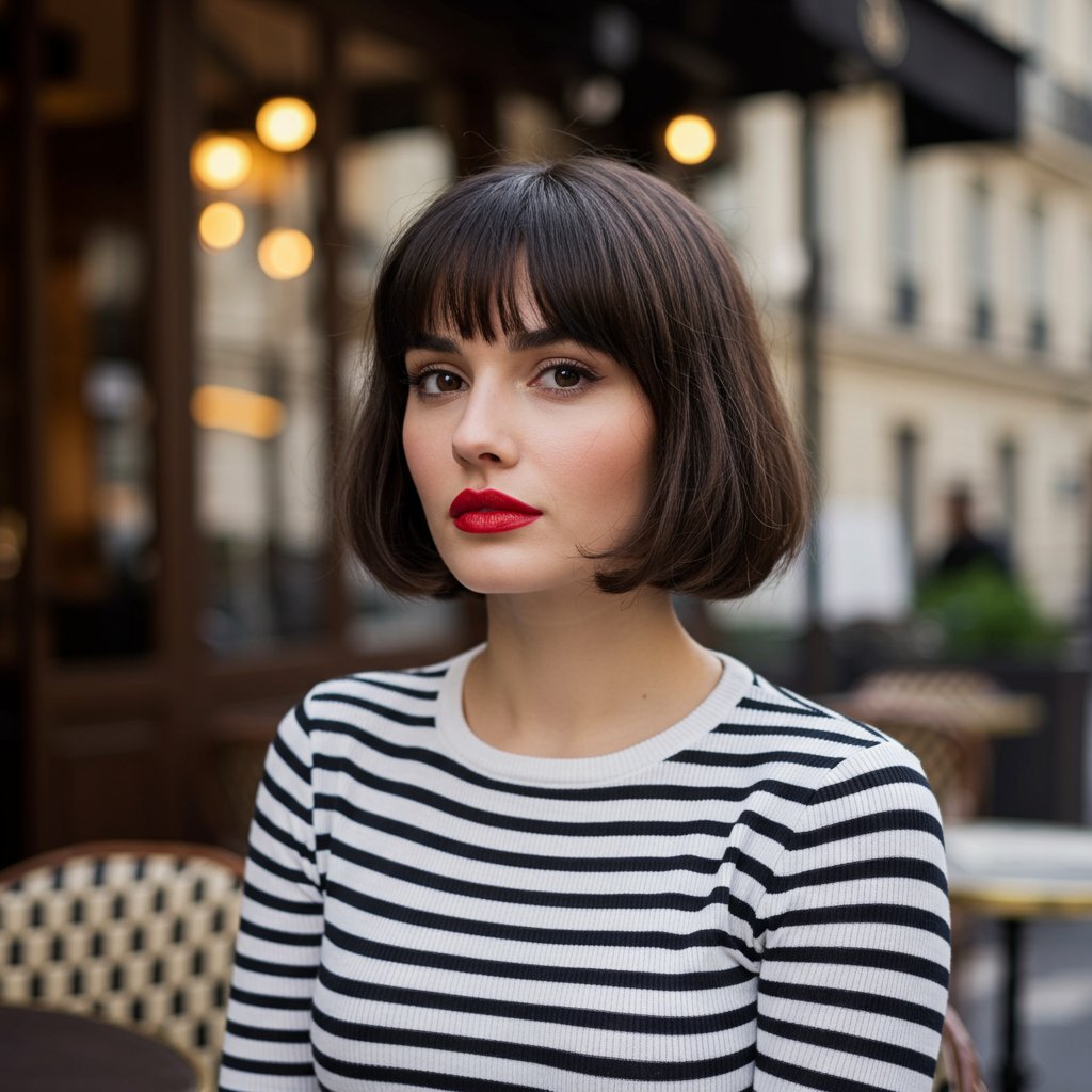Woman With Classic French Bob