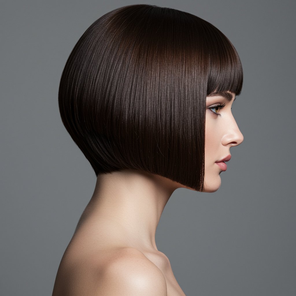Classic Sharp Blunt Bob