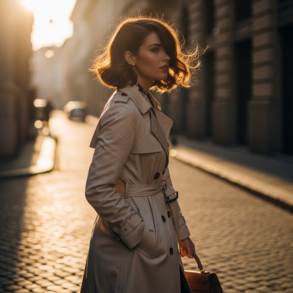 Woman With Chic Italian Bob