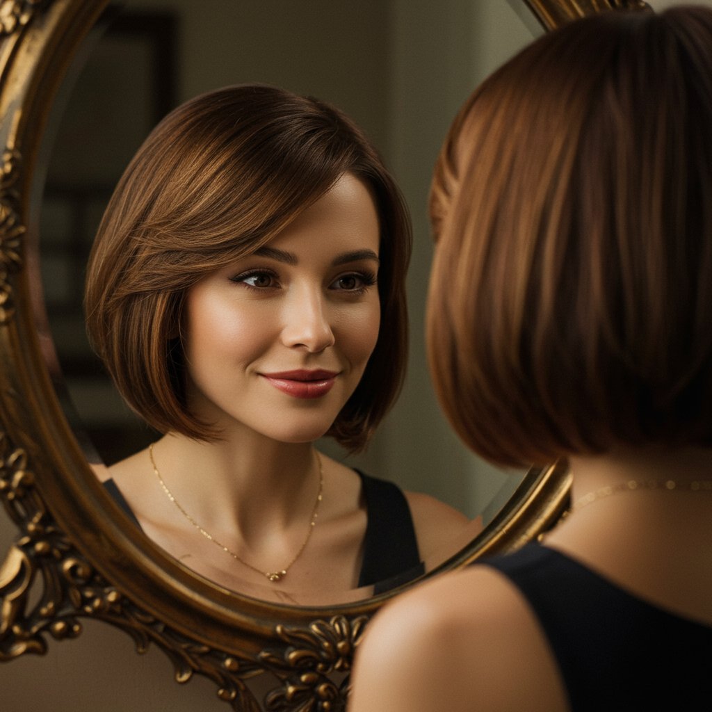 Woman-Heart-Shaped-Face-Flattering-Bob