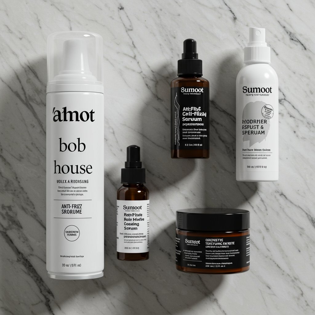 Shelf-With-Professional-Hair-Products-For-Bobs