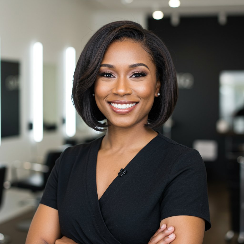 Friendly-Hairstylist-Portrait-In-Salon
