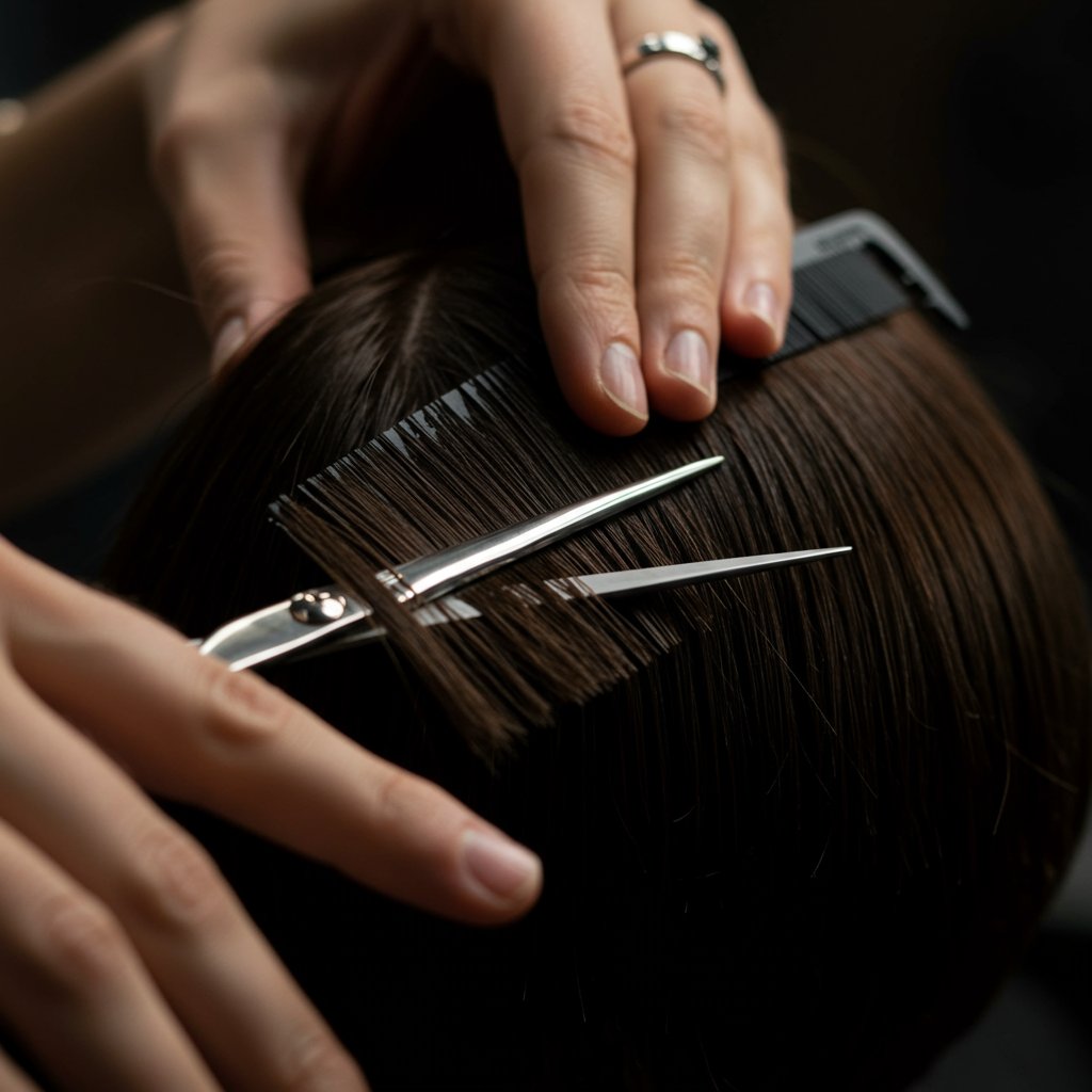 Stylist-Precision-Trimming-A-Bob