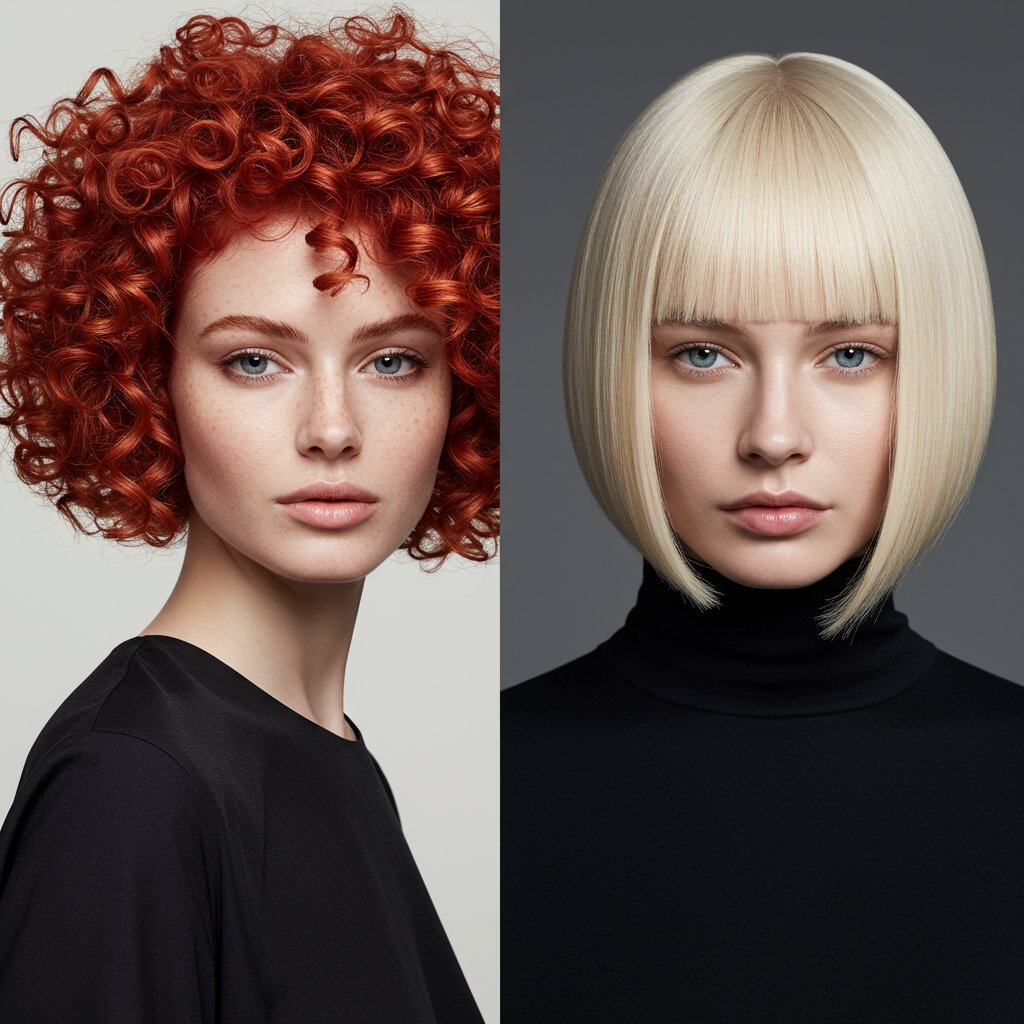 Curly-Hair-Bob-And-Straight-Hair-Bob