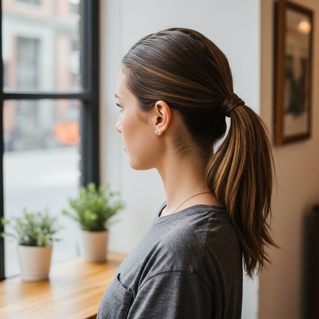 Woman-With-Chic-Rope-Braid-Ponytail