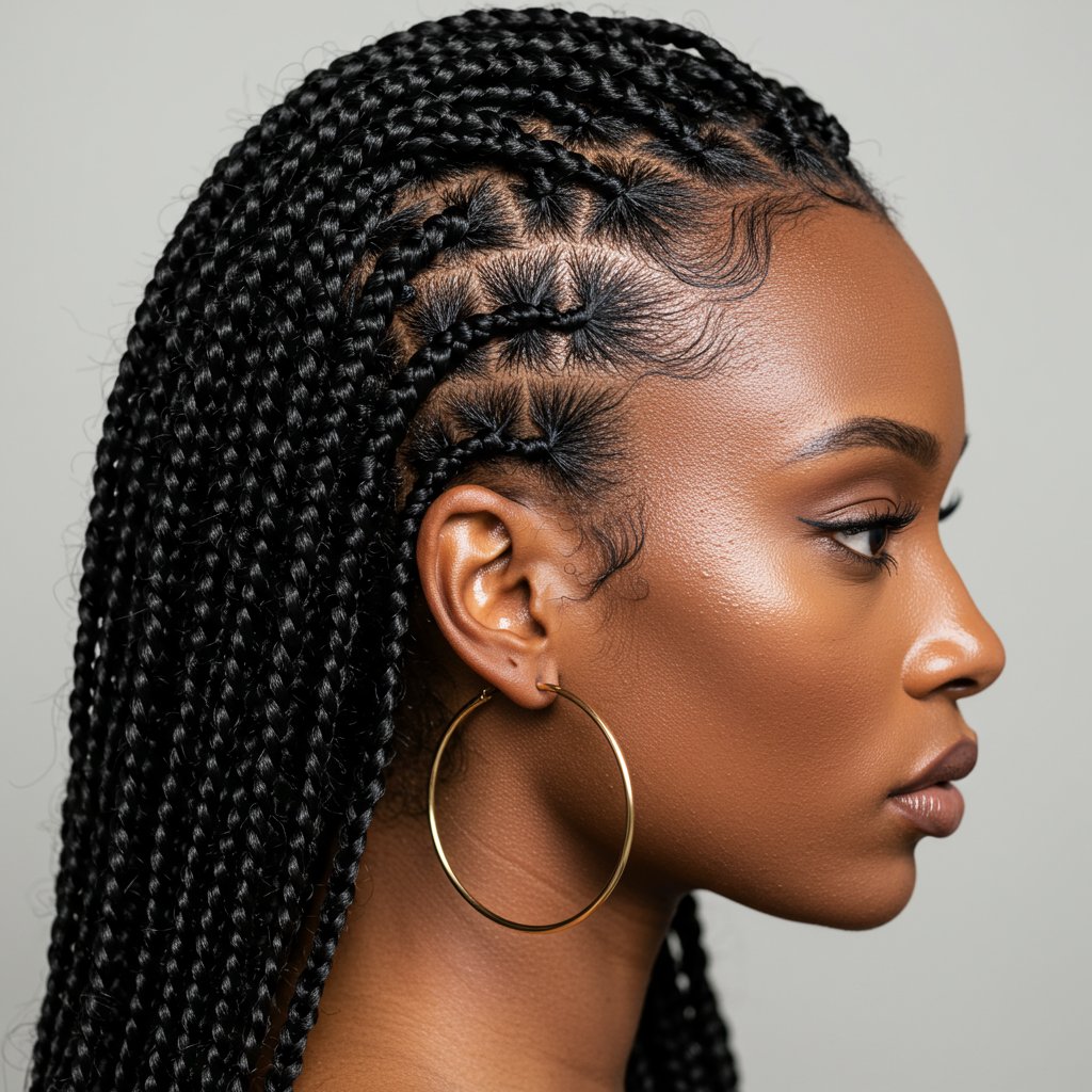 Flawless Knotless Braids Profile