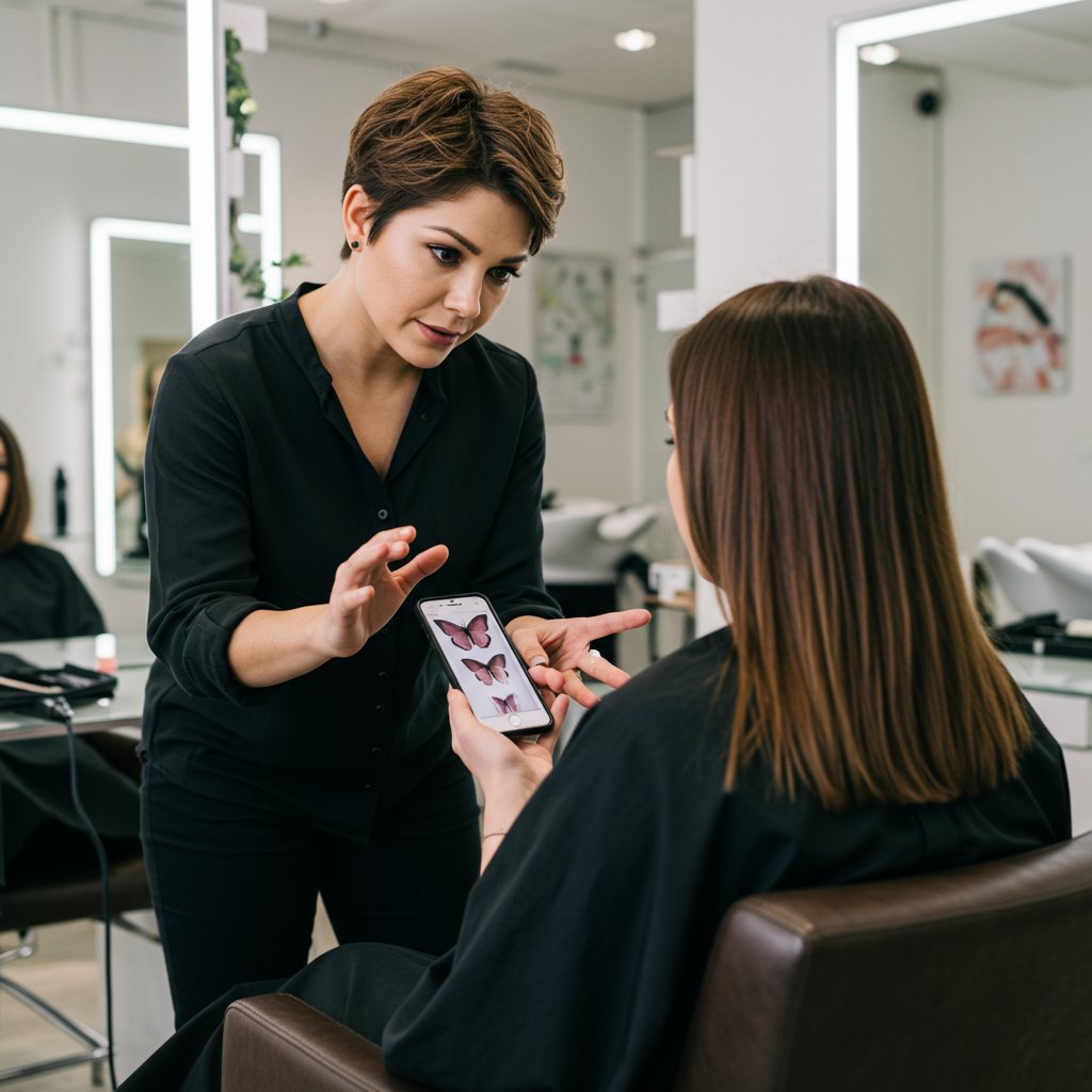 Client Consultation With Stylist