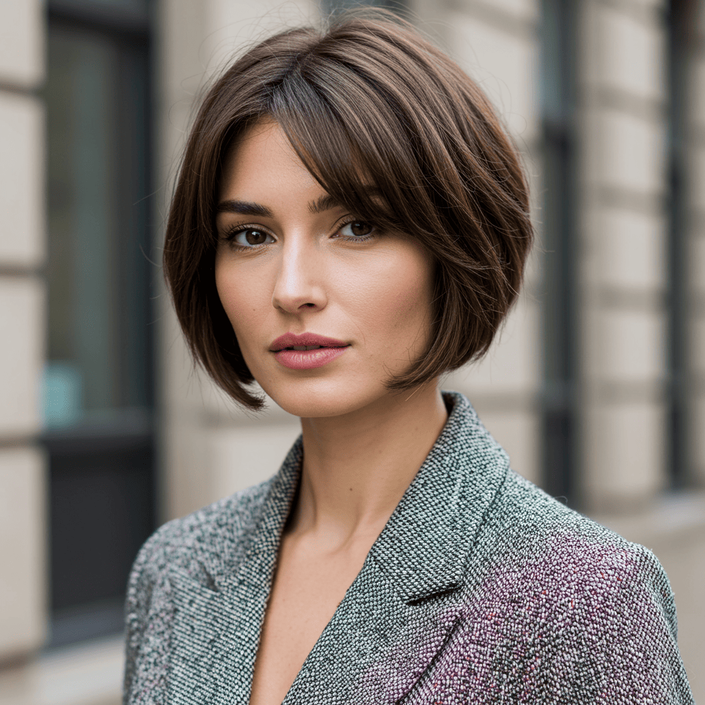 Short Butterfly Haircut Bob