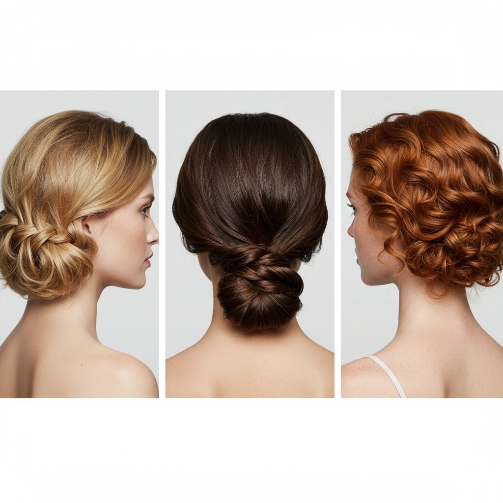 Three Women Different Hair Types French Twists