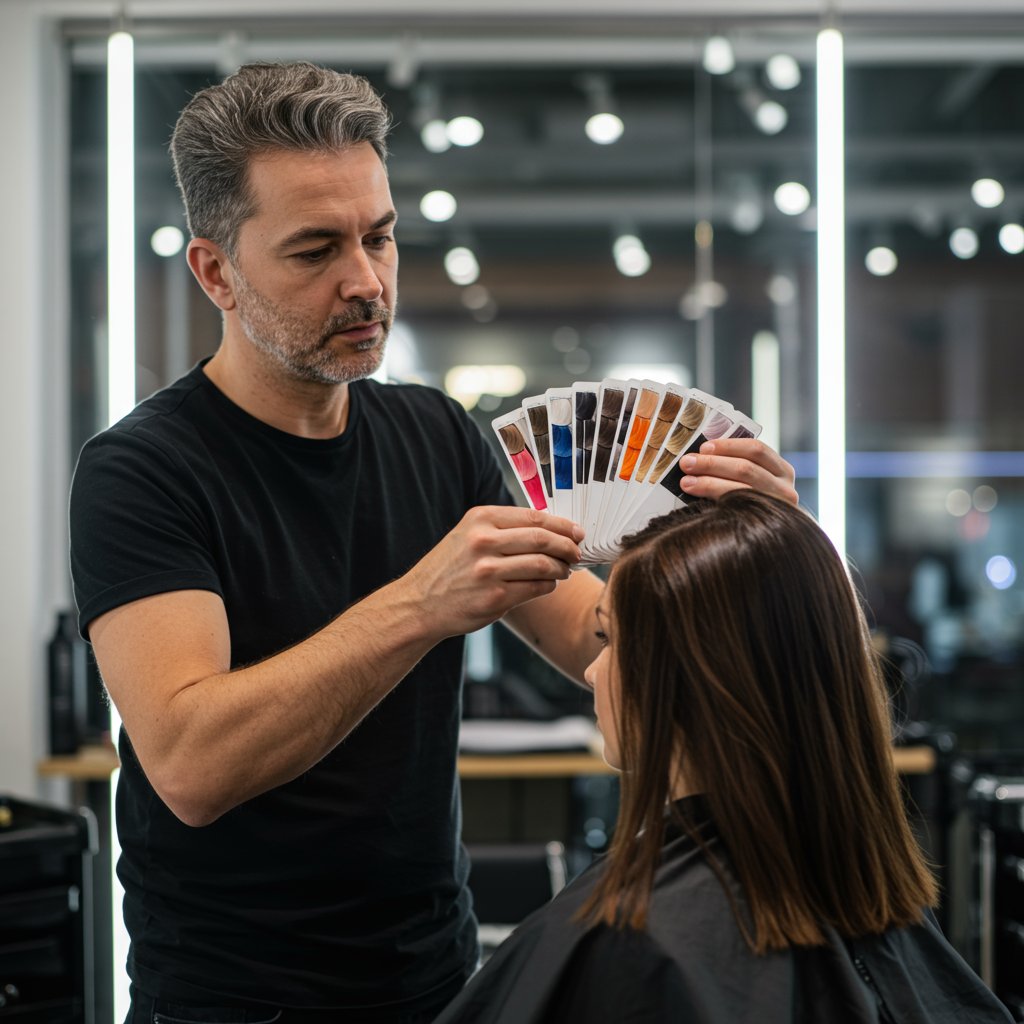 Stylist Consultation With Client