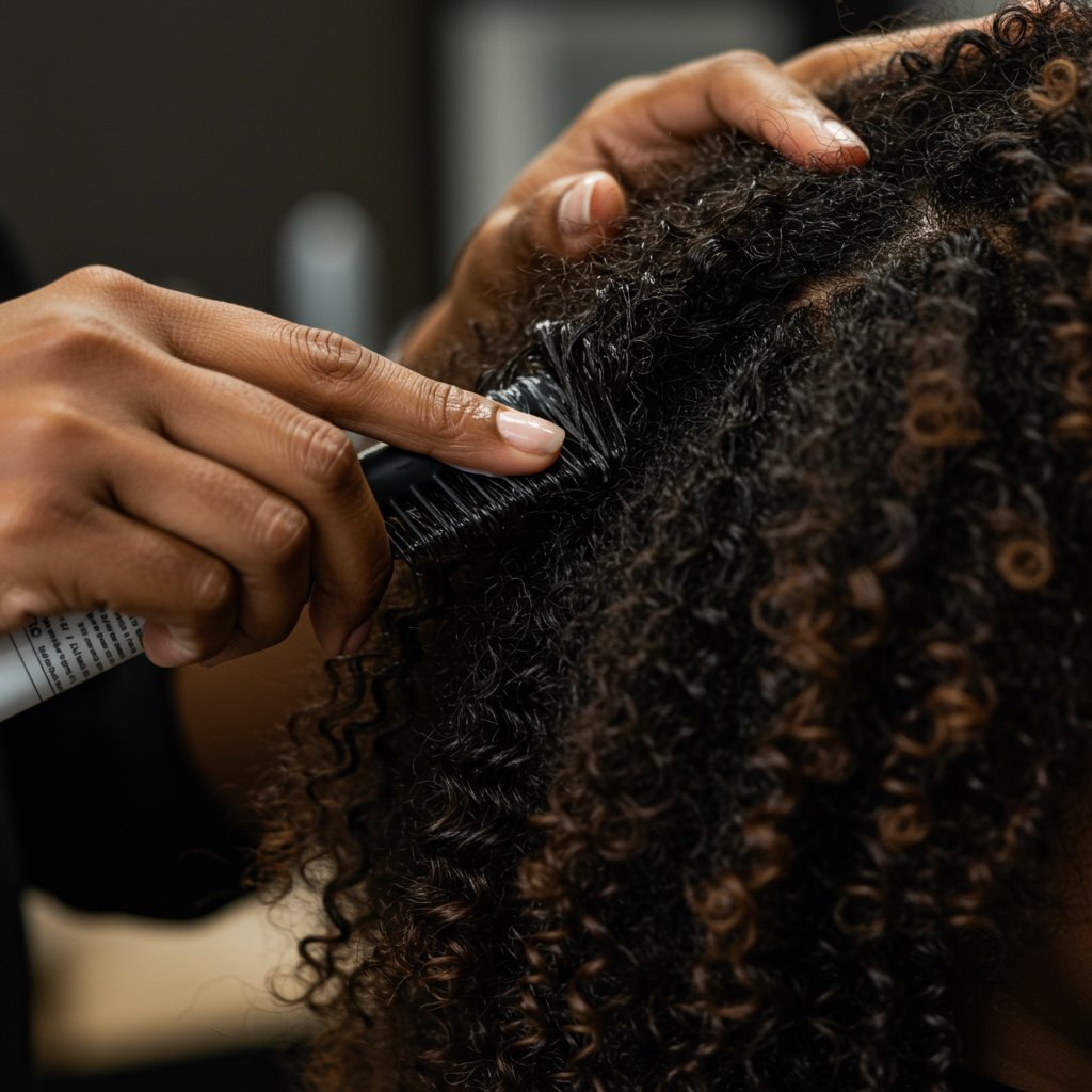 Stylist-Expertly-Defining-Coily-Hair