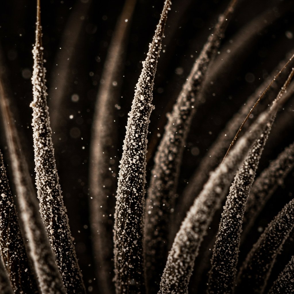 Macro-View-Of-Dry-Shampoo-On-Hair-Strands