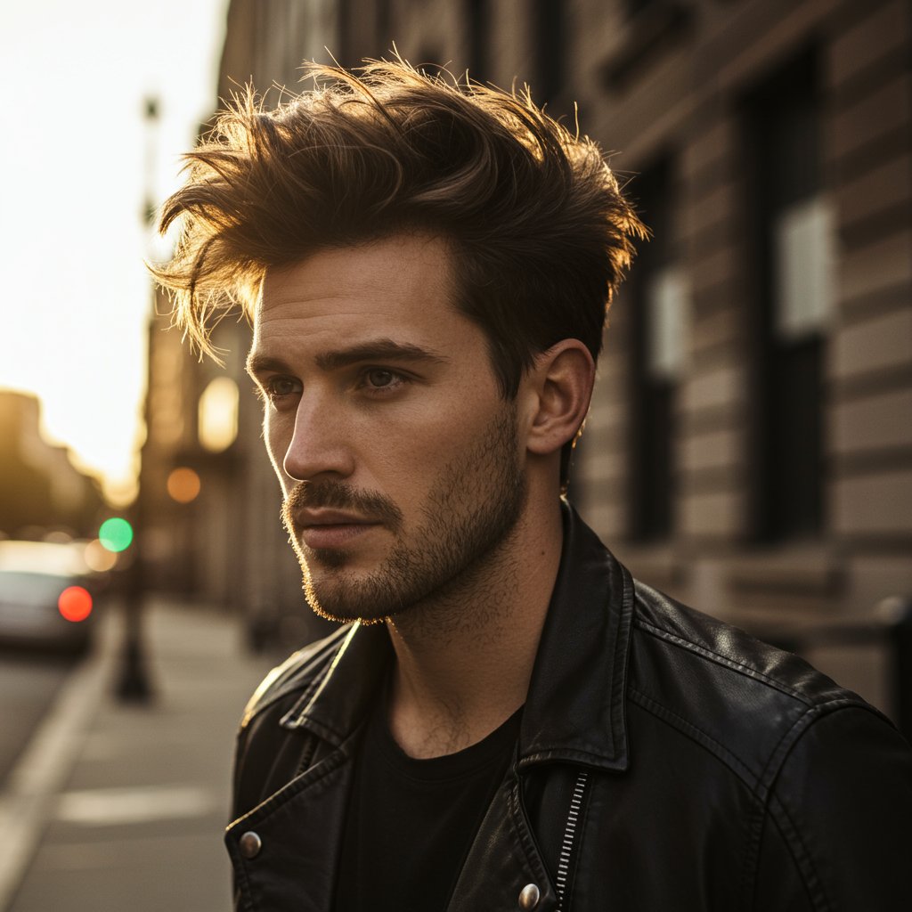 Man With Textured Pompadour