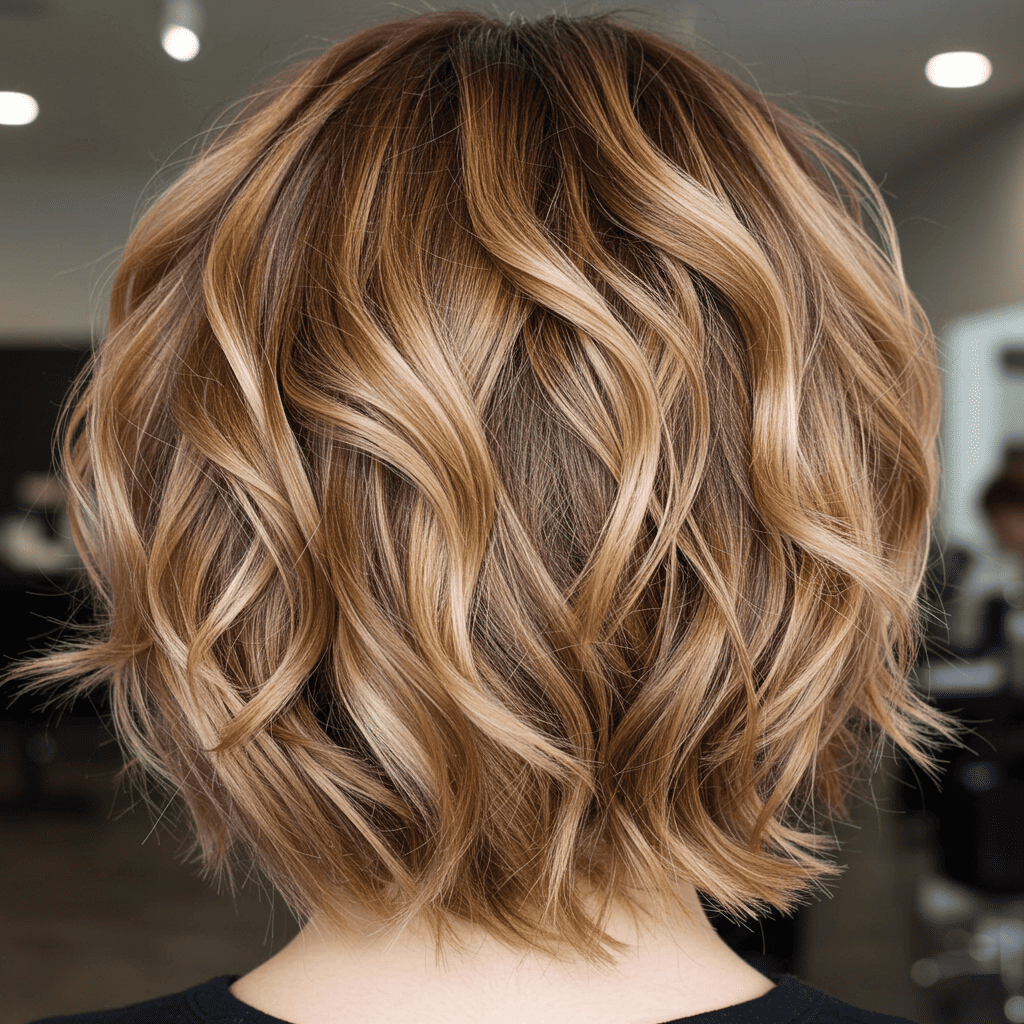 Shag Haircut With Vibrant Balayage