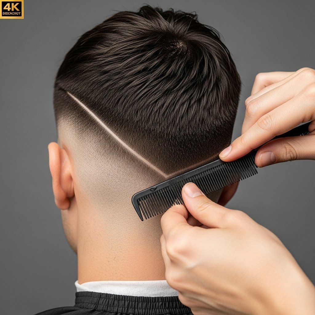 Artistic Haircut Texture Closeup
