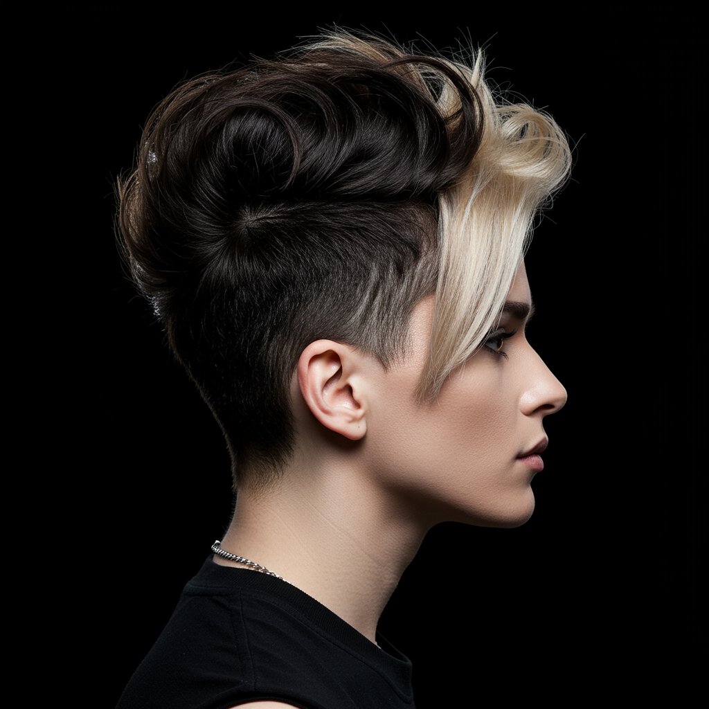 Bold Disconnected Undercut Profile