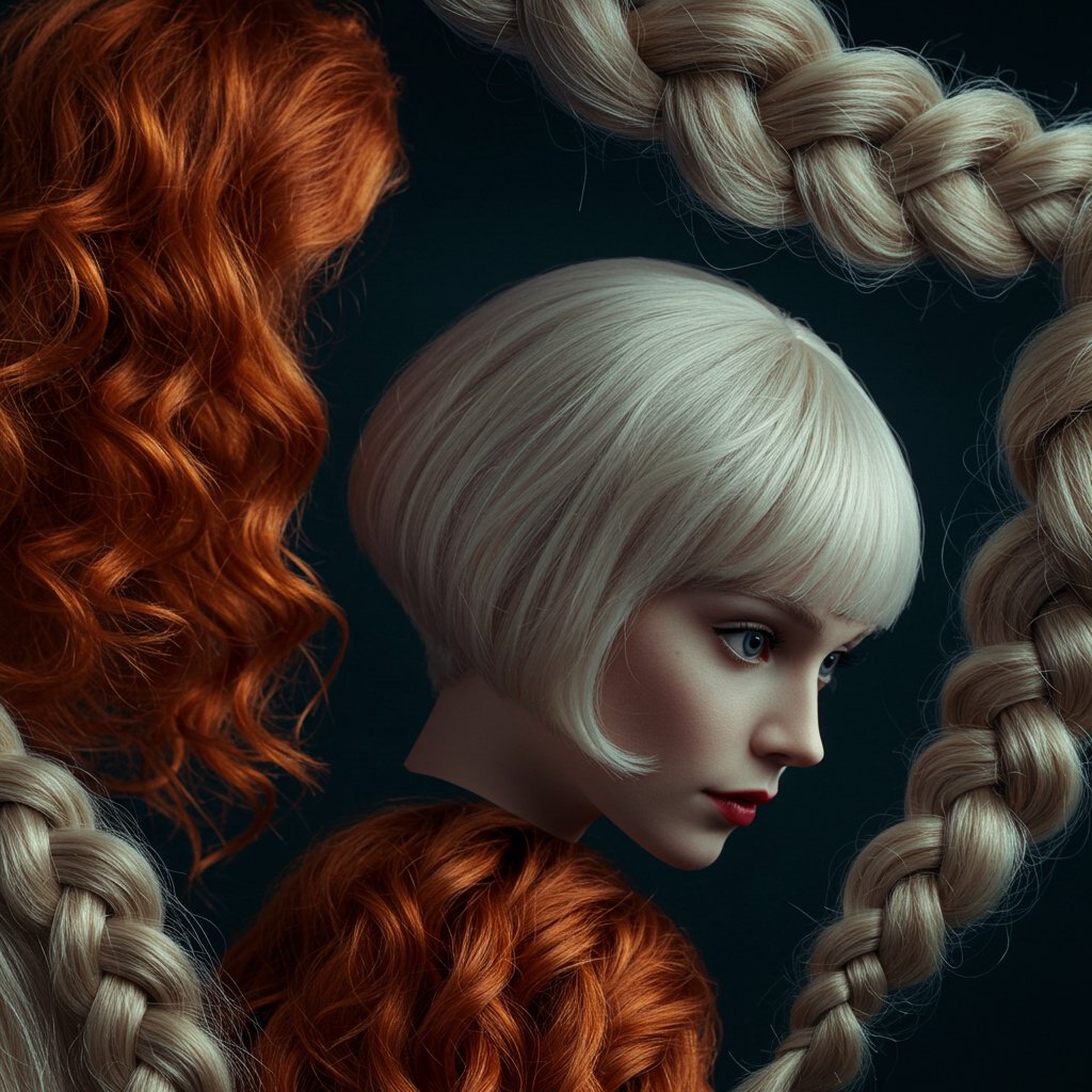 Intro Fictional Hair Collage
