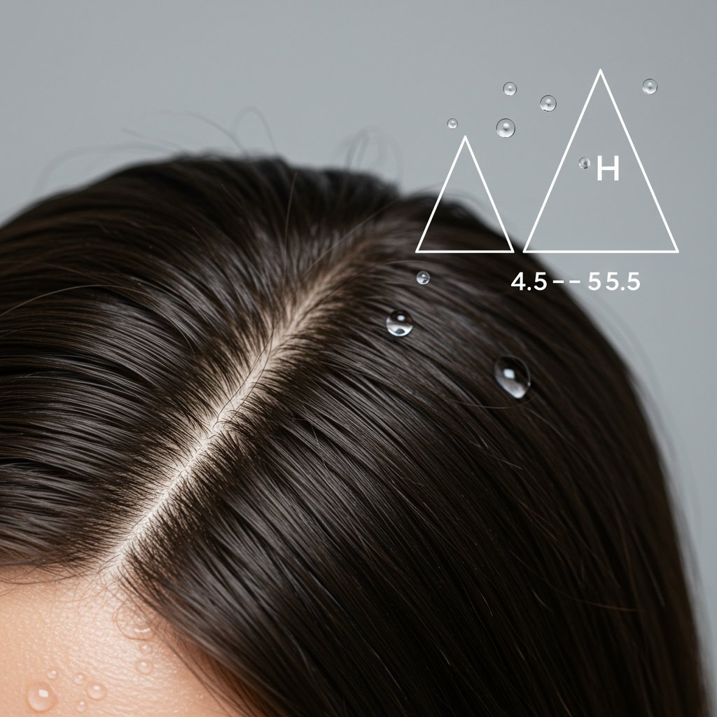 Clean Scalp Ph Balance Concept