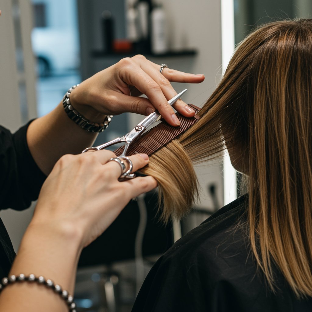 Stylist-Cutting-Curtain-Bangs-On-Shag