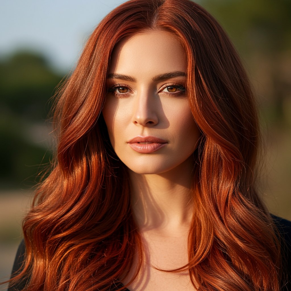 Cowboy Copper Hair Closeup