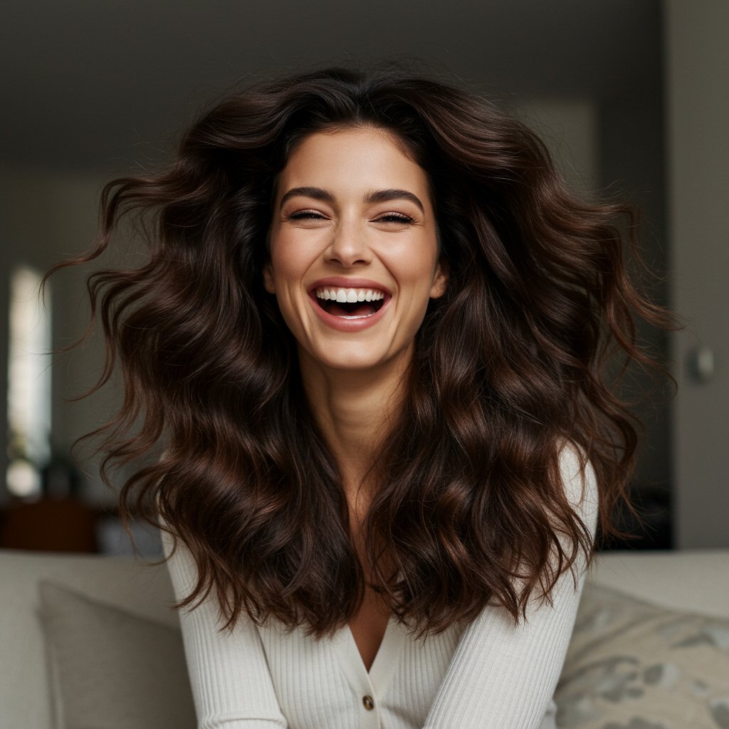 Woman-With-Bouncy-Blowout-Hair