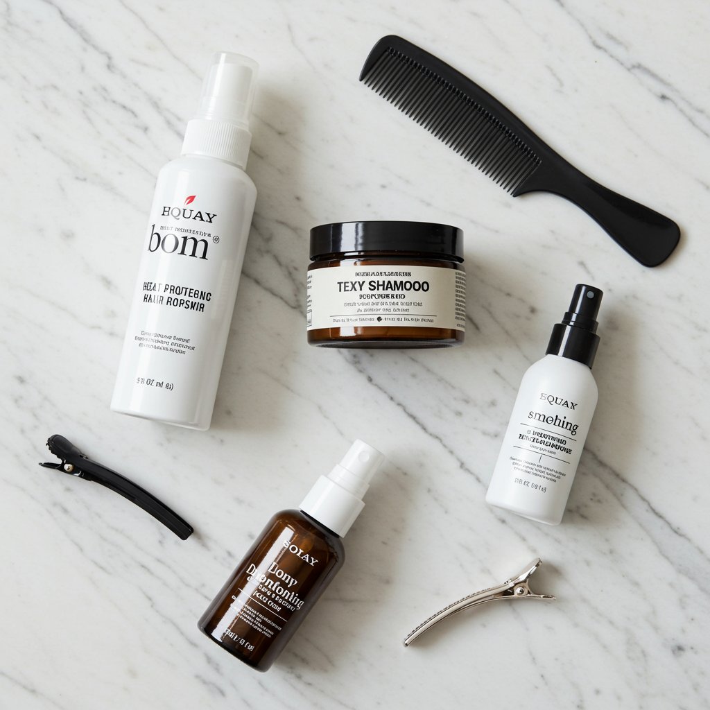 Flat Lay Of Bob Hair Products