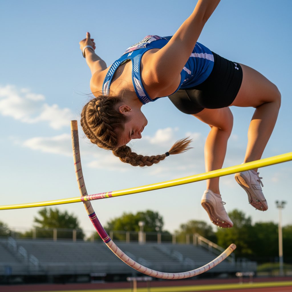 Pole Vaulter's Secure French Braid