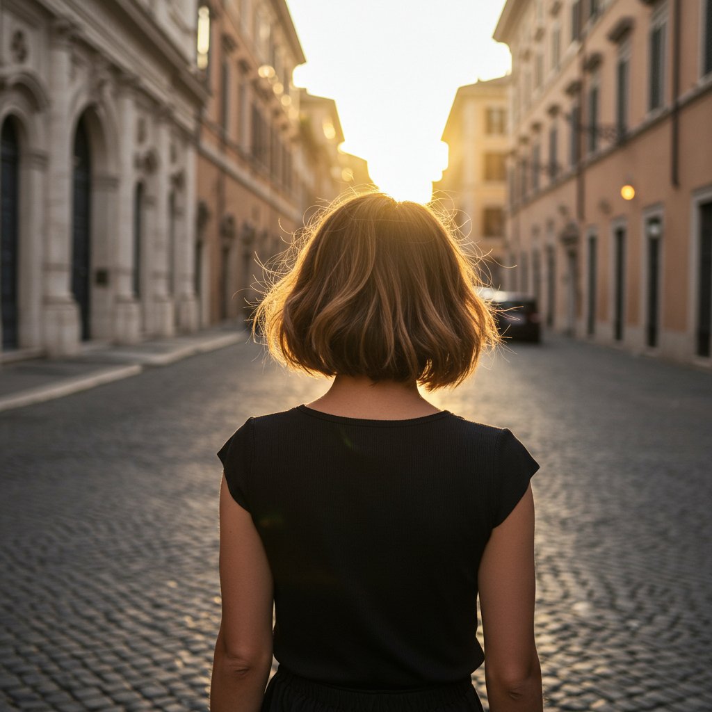Woman-With-Italian-Bob-In-Rome