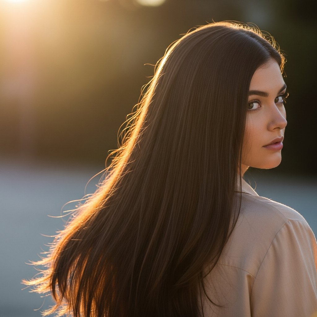 Healthy-Shiny-Hair-Model