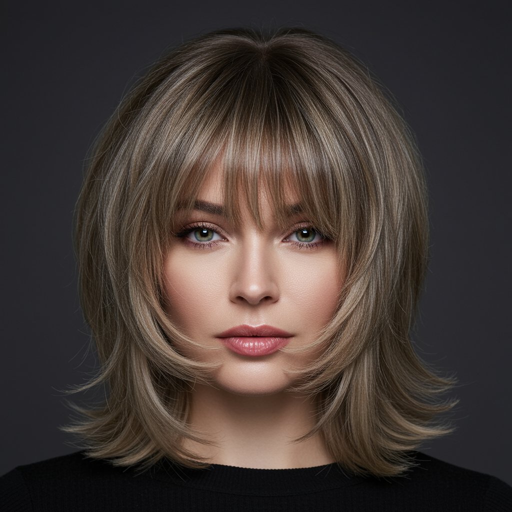Butterfly Haircut With Curtain Bangs