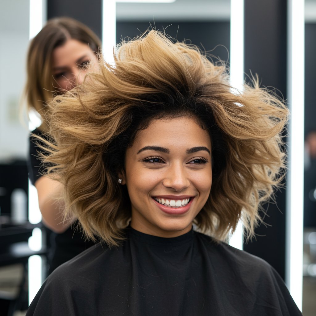 Happy Client Salon Experience