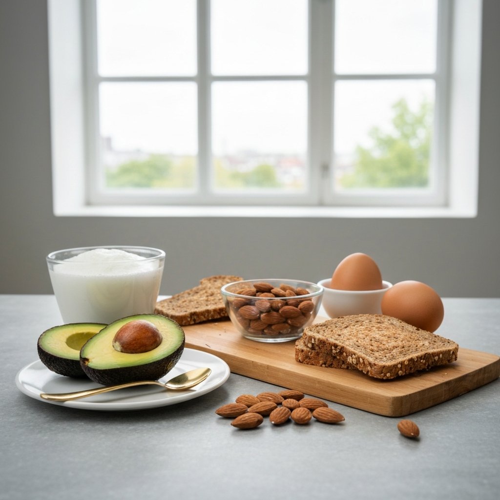 Biotin Rich Food Flatlay