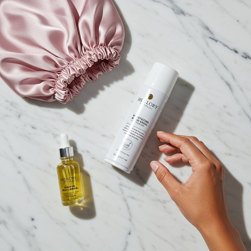 Knotless Braid Care Products Flatlay