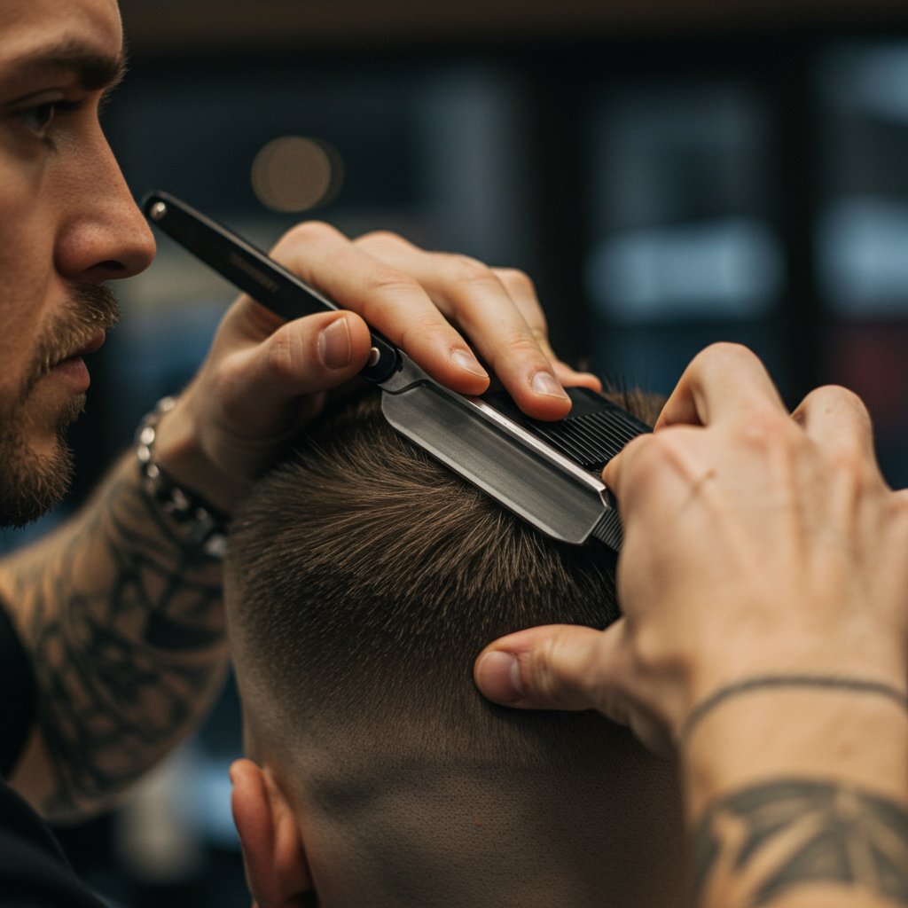 Barber-Doing-Haircut-Lineup