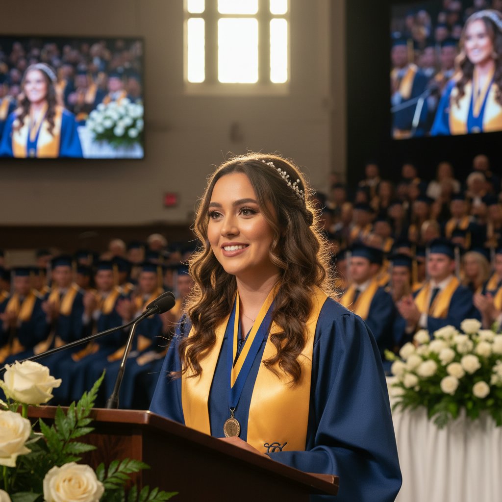 Elegant Half-Updo with Curls