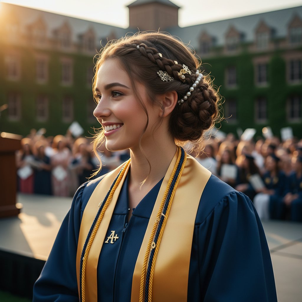 Braided Updo with Accents